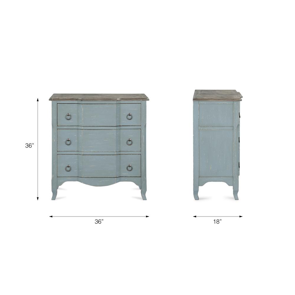 Dorel Living Sherwin Antique Teal Accent Chest Fh8272 The Home Depot