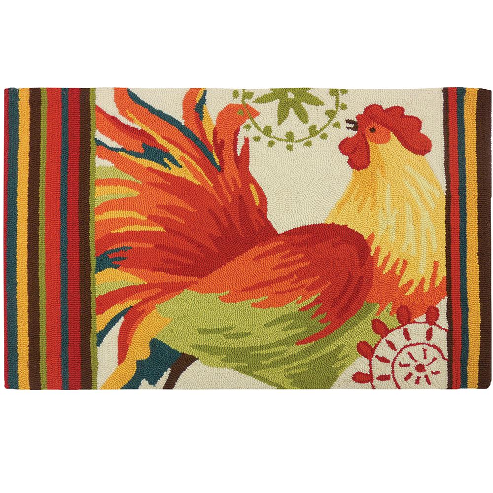 Ed Rooster Multi 2 Ft X 3 Area Rug