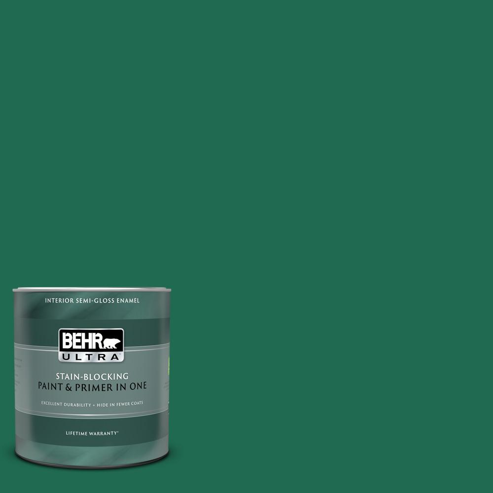 BEHR ULTRA 1 qt. P4307 Sparkling Emerald SemiGloss Enamel Interior