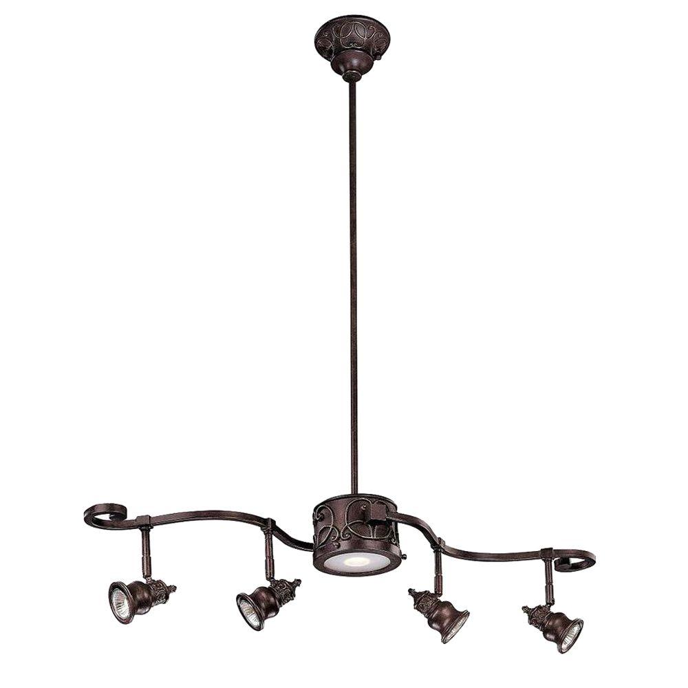 Hampton Bay Kara 5 Light Bronze Track Lighting 15561 012