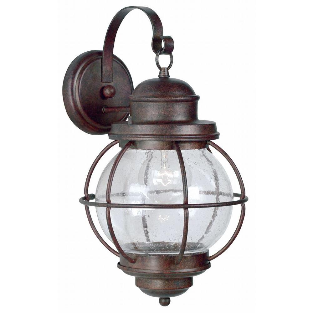 Kenroy Home Hatteras 1Light Gilded Copper Large Wall Lantern90963GC
