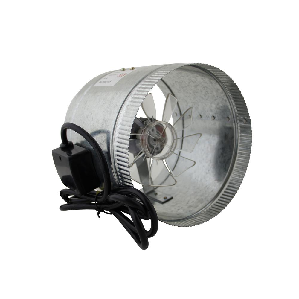 Spruce HomeAire 8 in. Inline Duct Boost Fan28533 The Home Depot