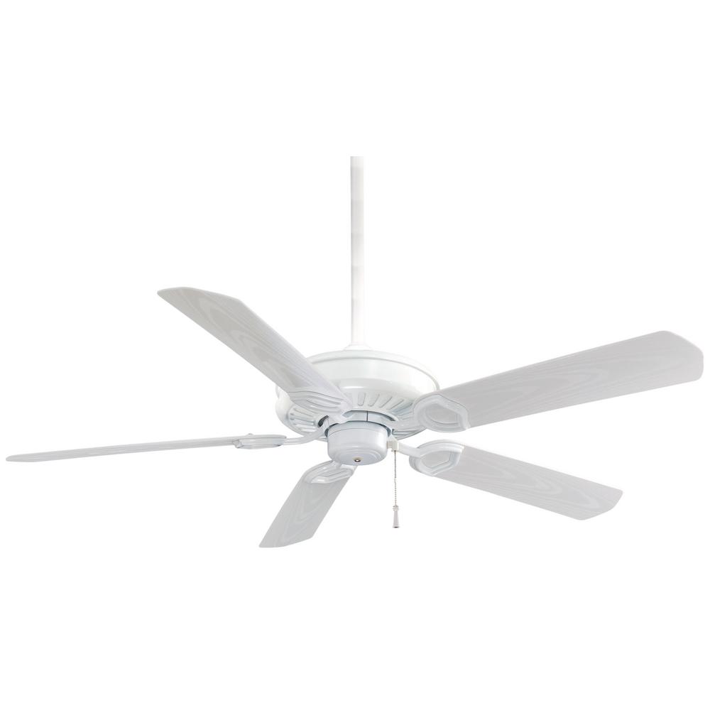 Minka Aire Sundowner 54 In Indoor Outdoor White Ceiling Fan