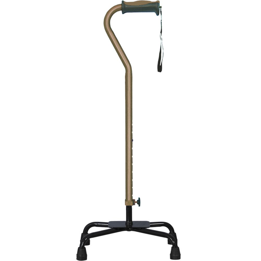 Hugo Mobility Adjustable Quad Cane for Right or Left Hand Use, Large
