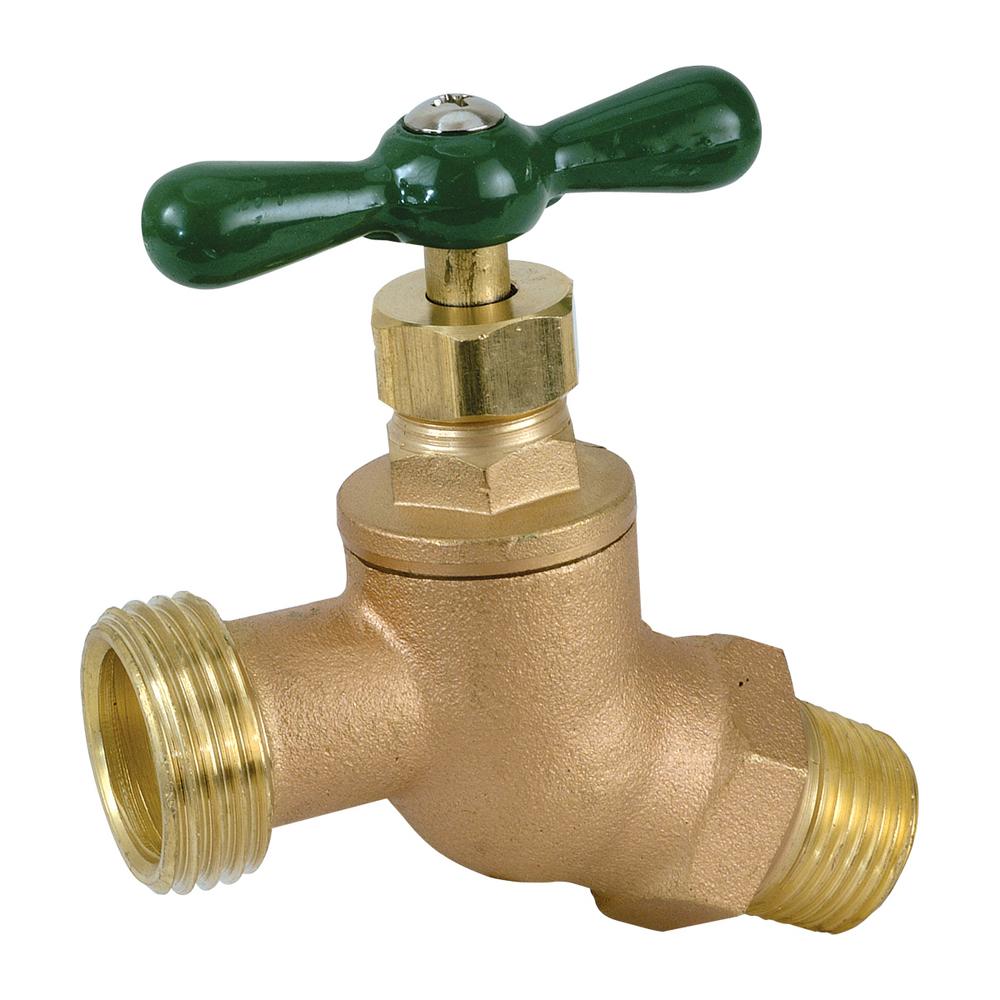Eastman 1/2 in. MIP x 3/4 in. MHT Brass Hose Bibb48626 The Home Depot