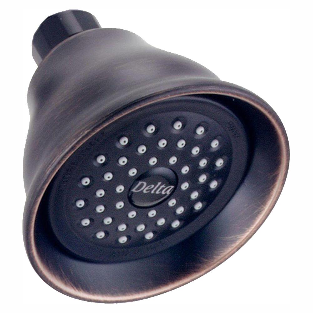 Delta Lahara 1 Spray 3 38 In Fixed Shower Head Venetian Bronze Delta Lahara 1 Spray 3 38 In Fixed