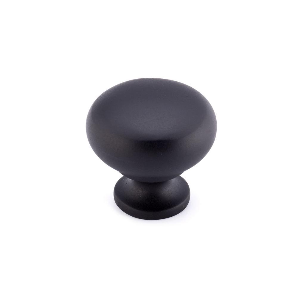 Richelieu Hardware Traditional 1-1/4 in. (32 mm) Matte black Round ...