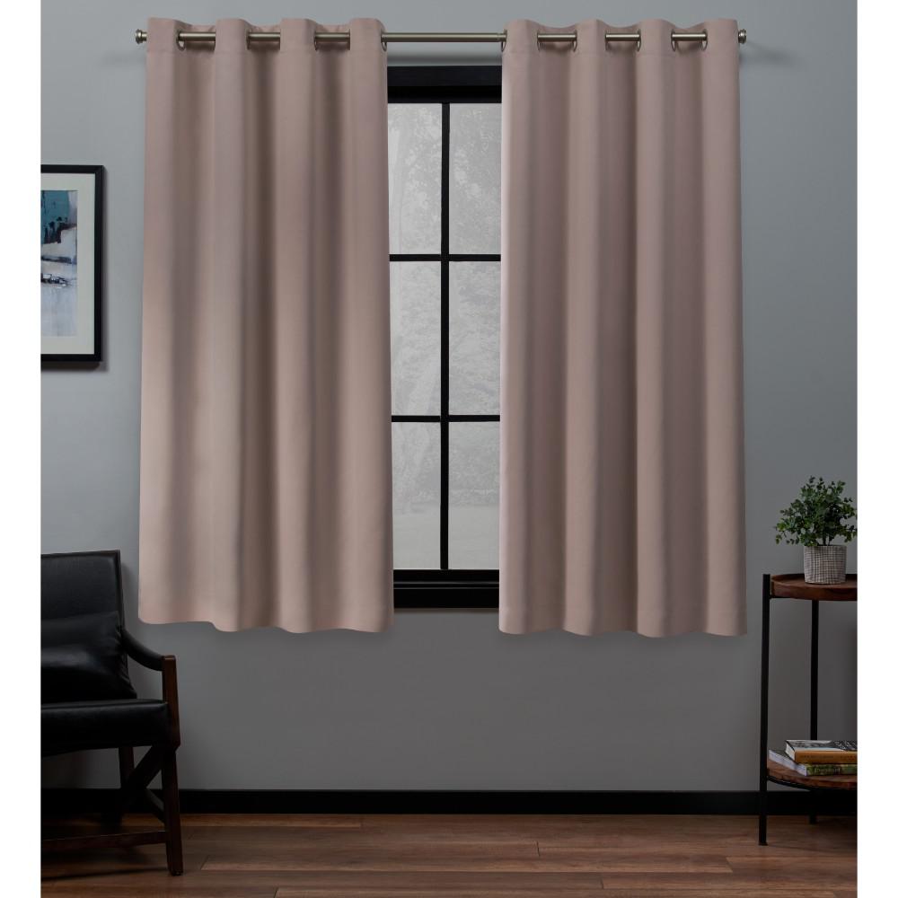 Exclusive Home Curtains Academy 52 in. W x 63 in. L Woven Blackout