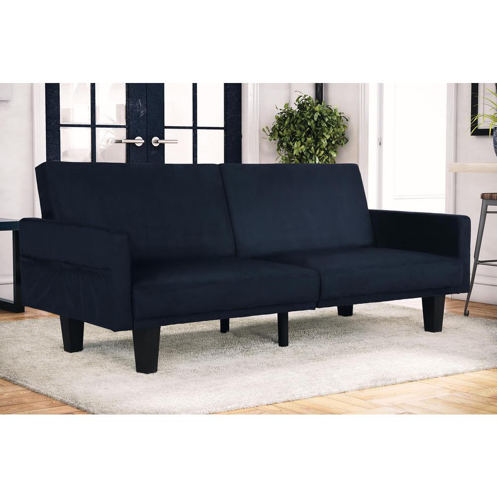 DHP Metro Navy Futon2130619 The Home Depot