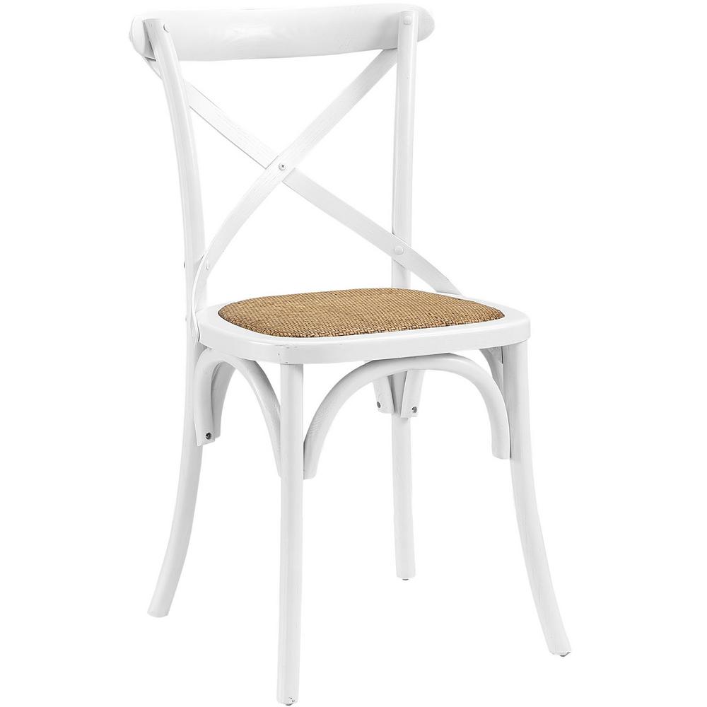 Modway Gear White Dining Side Chair Eei 1541 Whi The Home Depot Modway Gear White Dining Side Chair