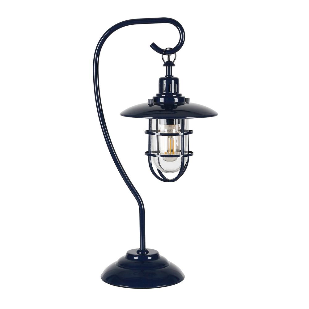 Hudson C Bay 22 In Navy Blue Nautical Lantern Lamp Tl0213 Navy Blue Nautical Lantern Lamp