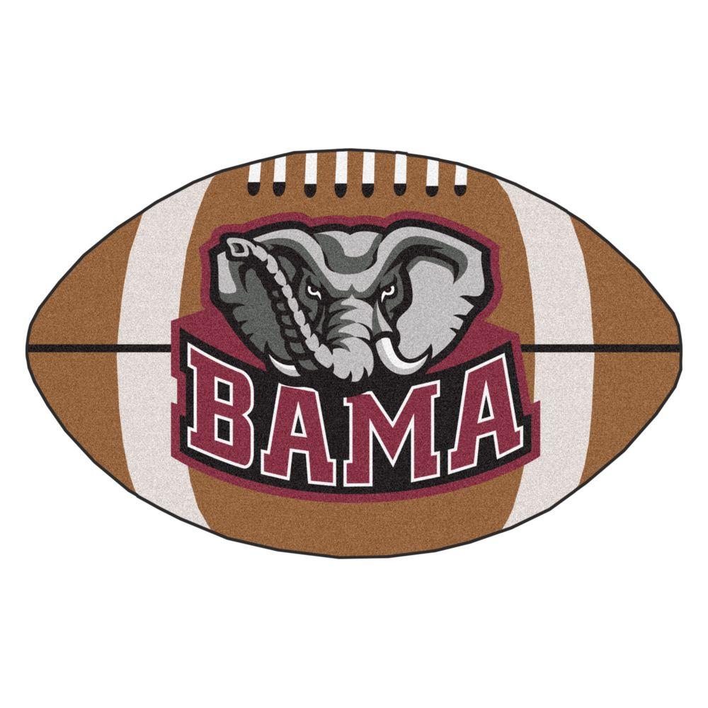 University Of Alabama Area Rugs The Home Depot Ncaa University Of Alabama Crimson A Logo Brown 2 Ft X 3 Specialty