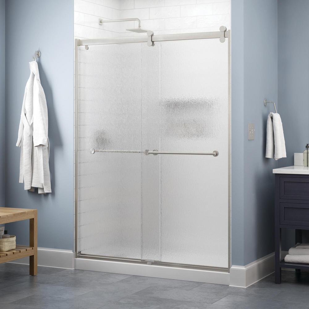 Delta Lyndall 60 X 71 In Frameless Contemporary Sliding Shower