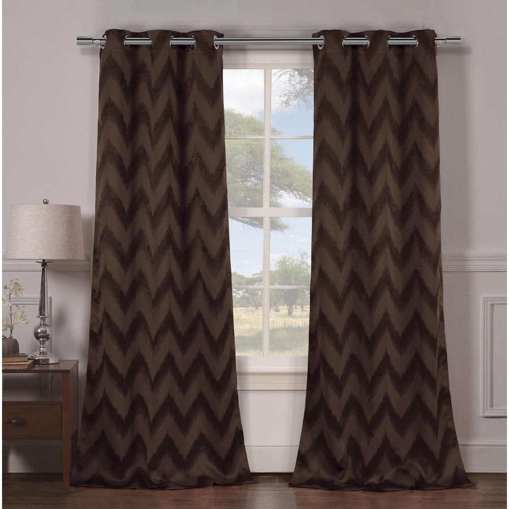 Chocolate Curtains Drapes Window Treatments The Home Depot