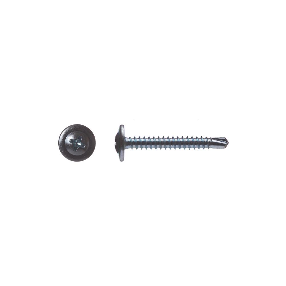 #2 Drill Point Zinc Plated Finish Pack of 50 #8-18 Thread Size Modified Truss Head 2 Length Phillips Drive Steel Self-Drilling Screw