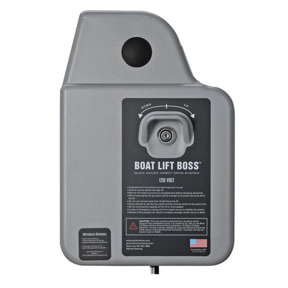 volt lift boat remote extreme max boss wireless direct drive system