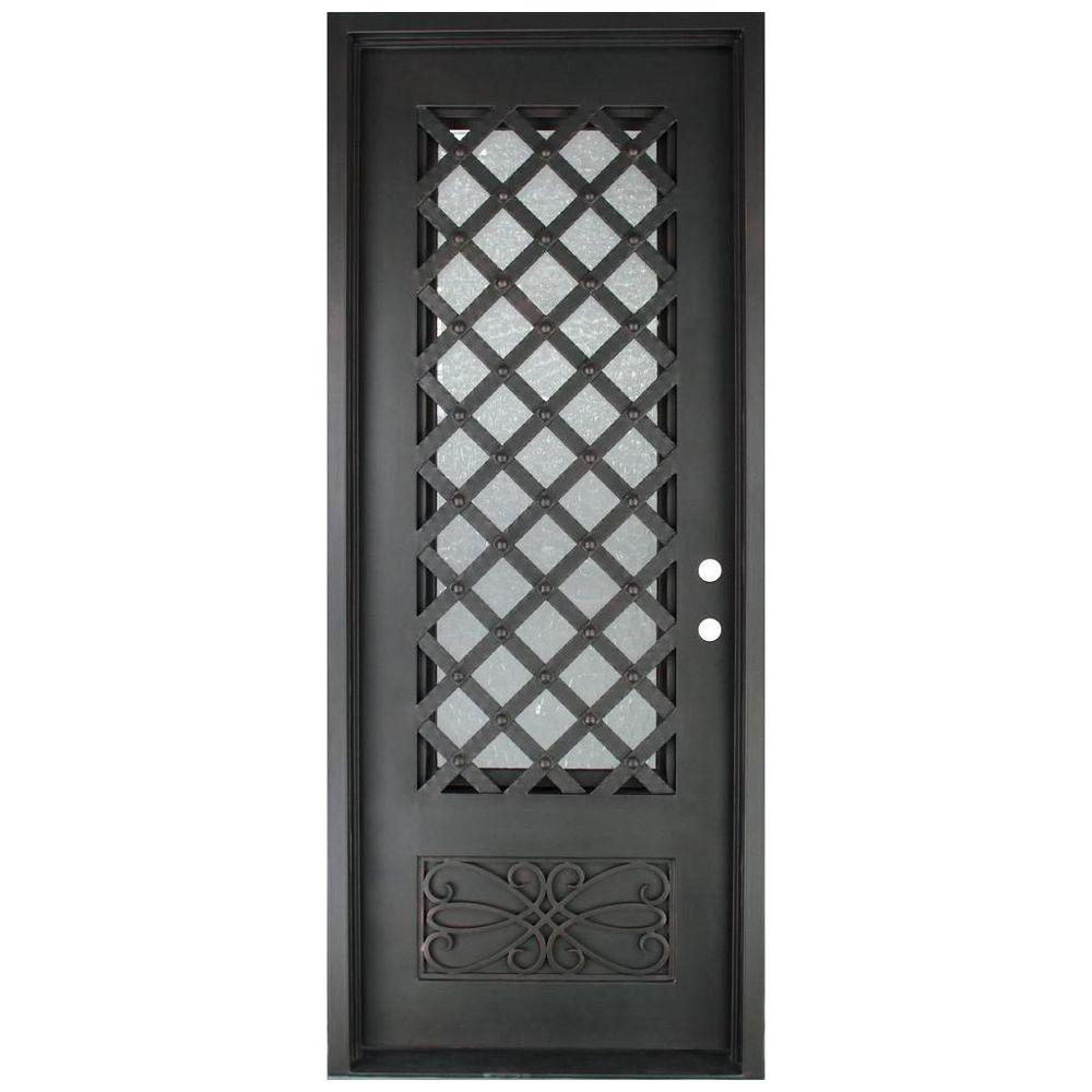 Iron Doors Unlimited 40 In X 97 5 Luce Lattice Clic 3 4 Lite Iron Doors Unlimited 40 In X 97 5 Luce Lattice Clic 3 4