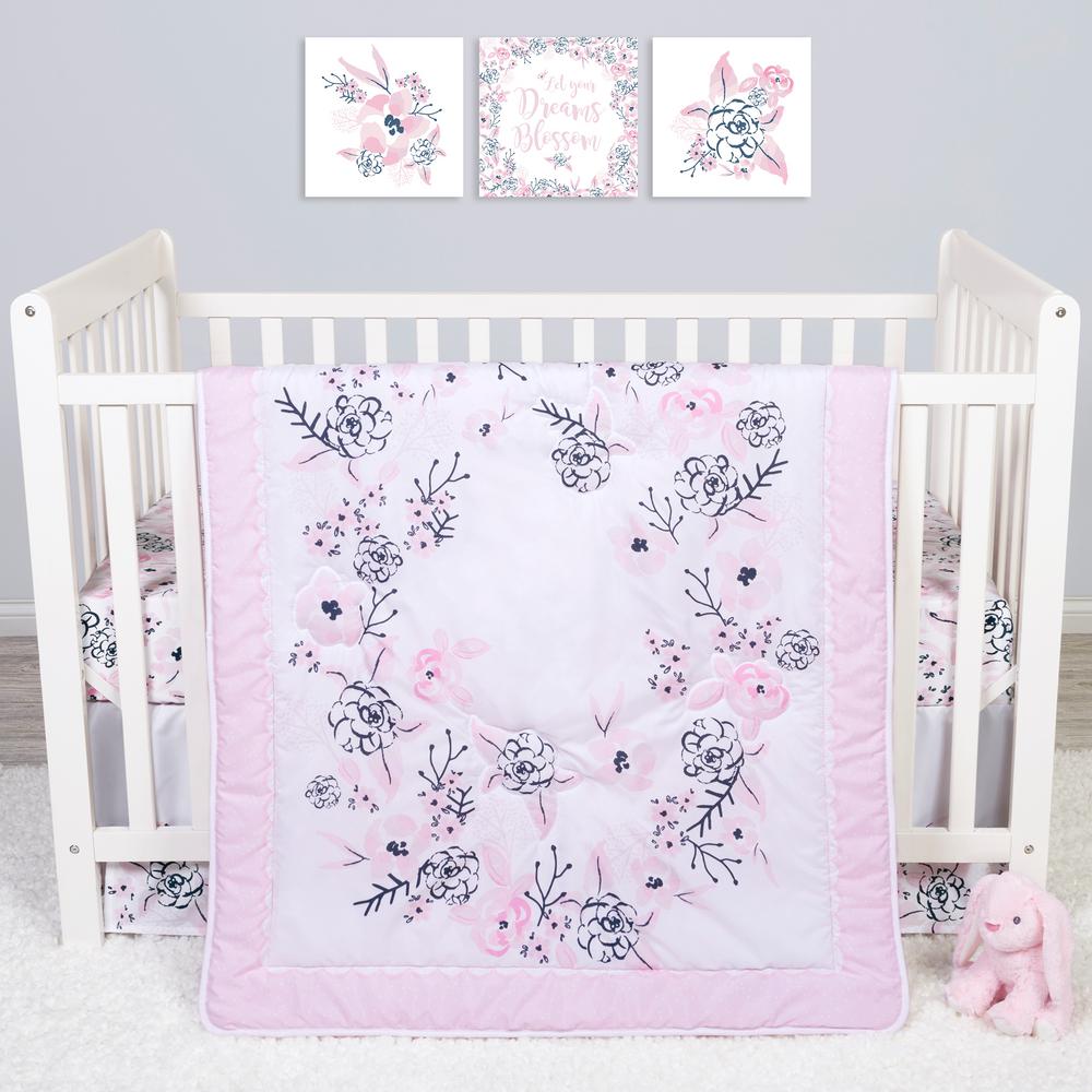 Sammy Lou By Trend Lab Butterfly Meadow 4 Piece Crib Bedding Set