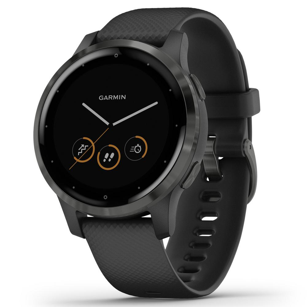 Garmin vivoactive 4S GPS Smart Watch in Slate Stainless Steel Bezel with Black Case and Silicone Band was $349.99 now $269.99 (23.0% off)