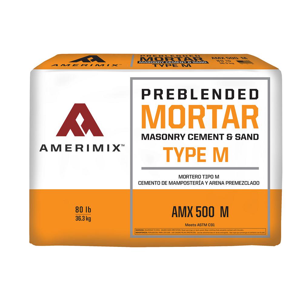 Amerimix 80 lb. Type M Mortar Mix-62300005 - The Home Depot