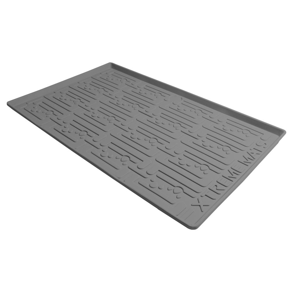 Xtreme Mats 34 In X 22 Grey Kitchen Depth Under Sink Cabinet Mat Drip Tray Shelf Liner Cm 36 The Home Depot Xtreme Mats 34 In X 22 Grey, Kitchen Cabinet Shelf Liner Home Depot