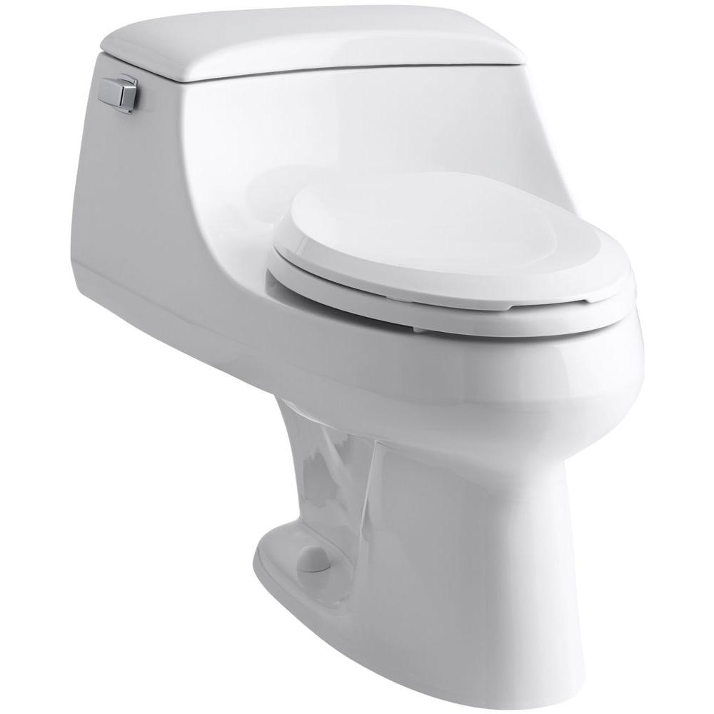 KOHLER San Raphael 1piece 1.6 GPF Single Flush Elongated Toilet in