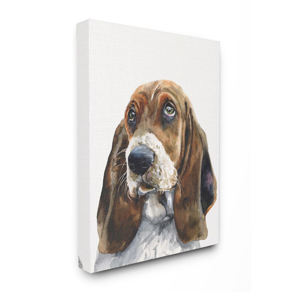 basset hound canvas art