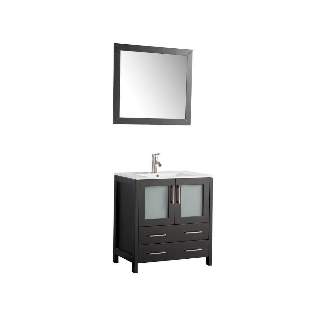 Vanity Art Brescia 30 In W X 18 D, Home Depot Bathroom Vanity With Top And Mirror