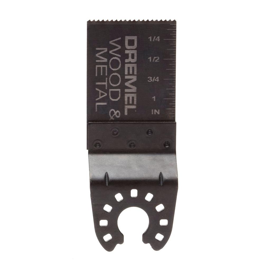 Dremel 1-1/8 in. Multi-Max Bi-Metal Flush Cut Oscillating Tool Blade ...