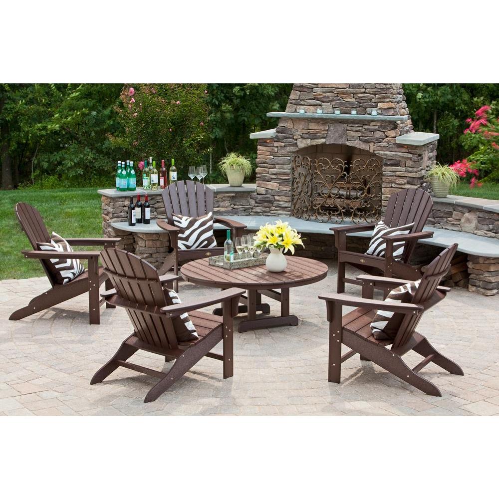 Trex Outdoor Furniture Yacht Club Sback Classic White Plastic