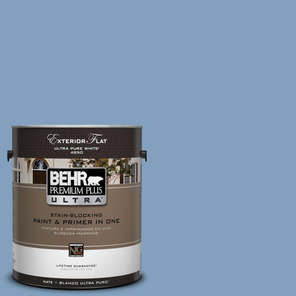 BEHR Premium Plus Ultra 1Gal. UL2307 Hawaiian Sky Flat BEHR Premium Plus Ultra 1Gal. UL2307 Hawaiian Sky Flat