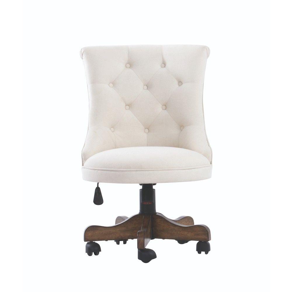 Unbranded Rebecca Neutral Linen Office Chair 64019 The Home Depot Unbranded Rebecca Neutral Linen Office Chair