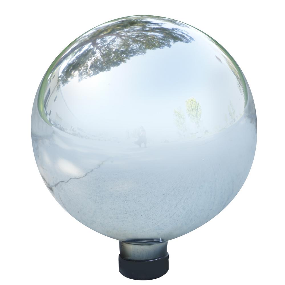 Alpine Corporation Silver Glass Gazing Globe-GLB292SL ...