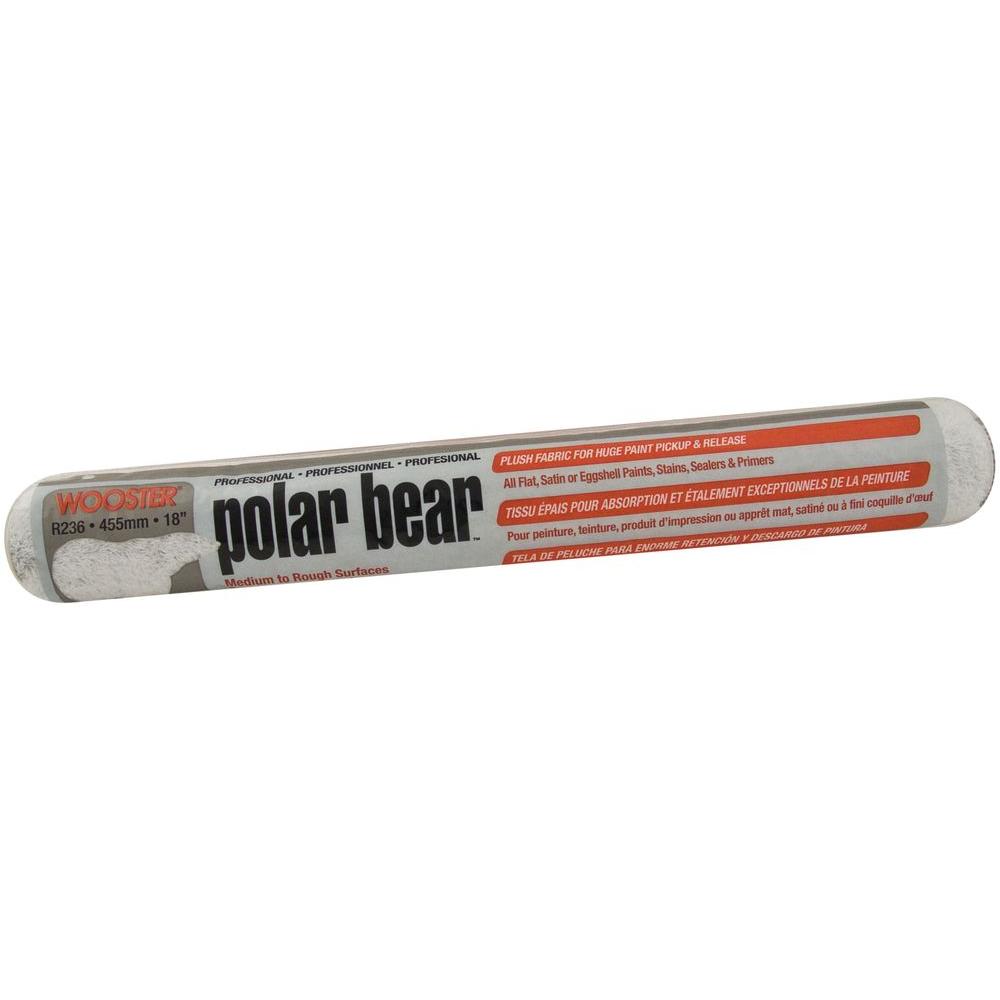 Wooster 18 in. Polar Bear High Capacity Plush Roller00R2360180 The