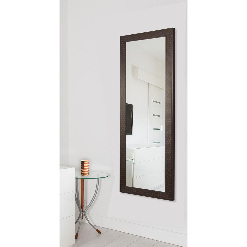 Avanity Madison 28 In X 32 Single Beveled Edge Mirror Light Espresso Bricks Non Beveled Vanity Full