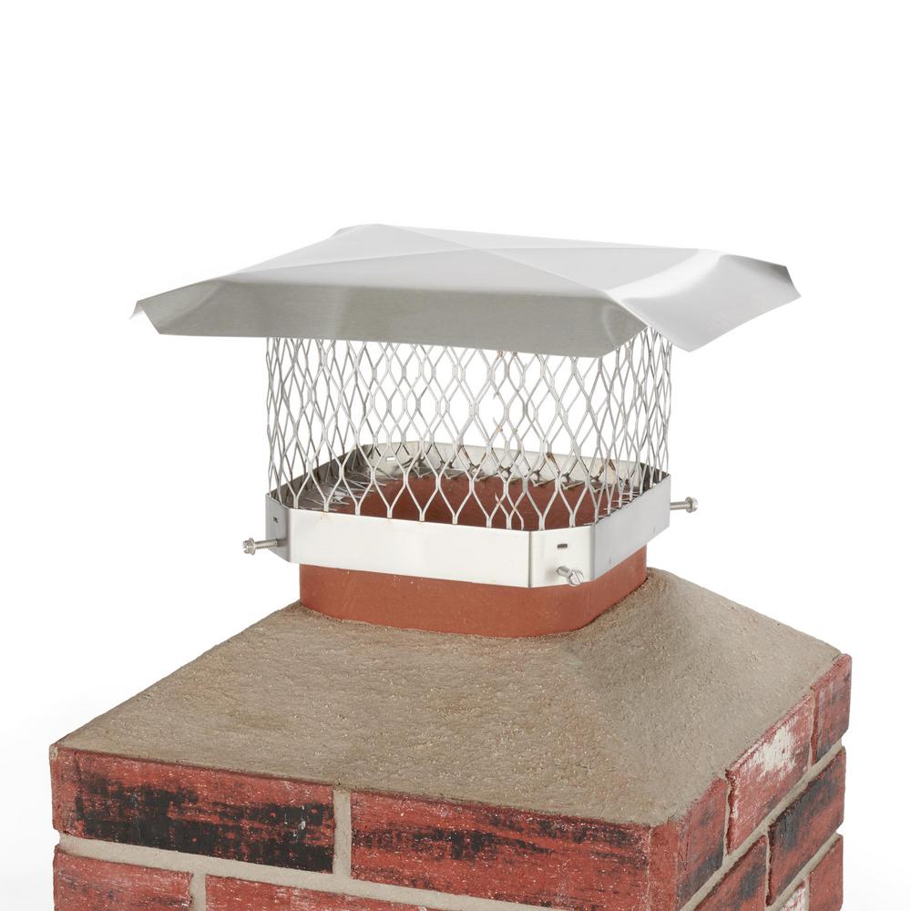 Shelter 9 In X 9 In Mesh Chimney Cap In Stainless Steel Spss99 The Home Depot