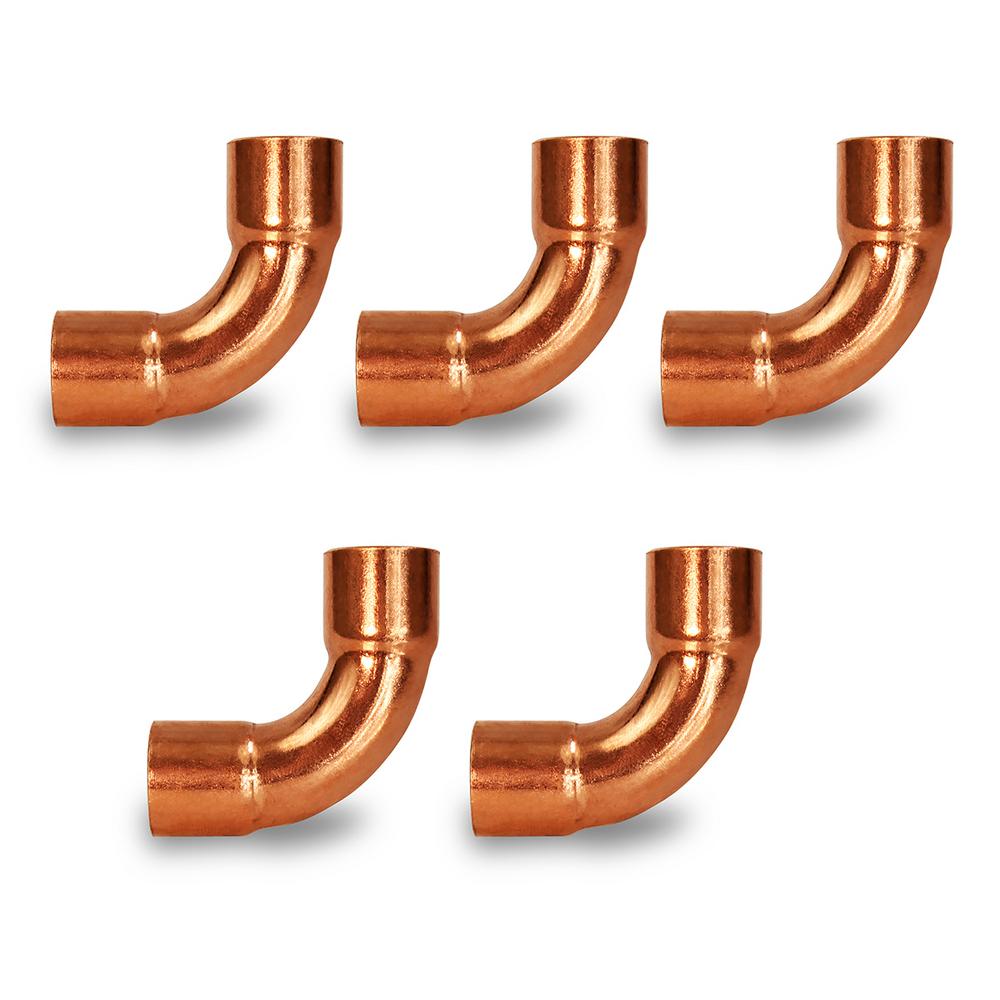 The Plumber's Choice 1/2 in. Copper C x C Long Radius 90-Degree Elbow ...