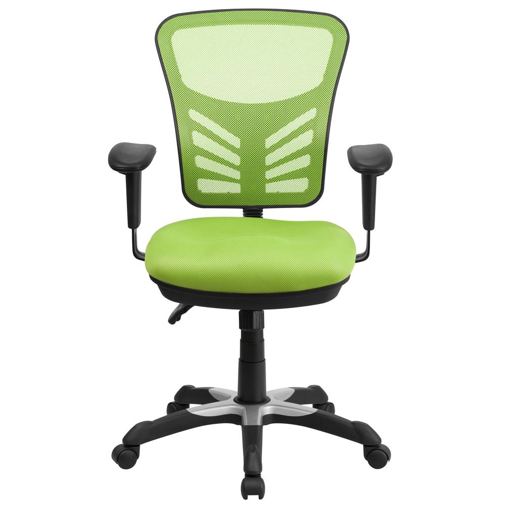 Flash Furniture Mid Back Green Mesh Swivel Task Chair With