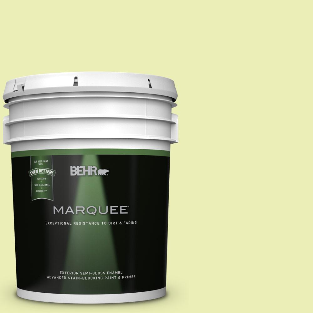 BEHR MARQUEE 5gal. S3402 Green Power SemiGloss Enamel Exterior Paint545005 The Home Depot