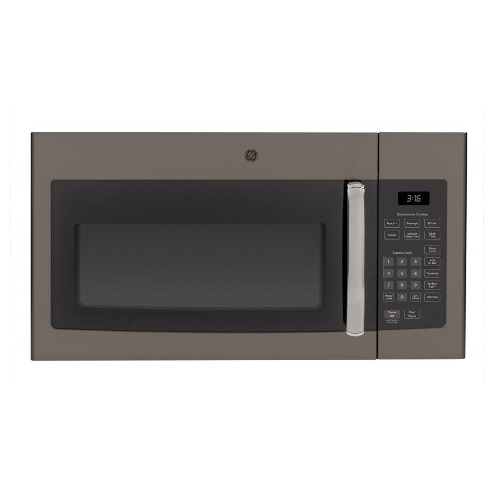 Ge 1 6 Cu Ft Over The Range Microwave In Slate Fingerprint