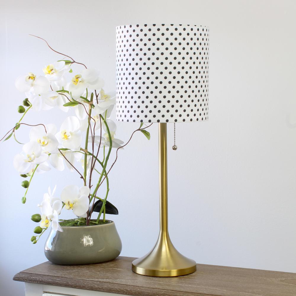 polka dot table lamp