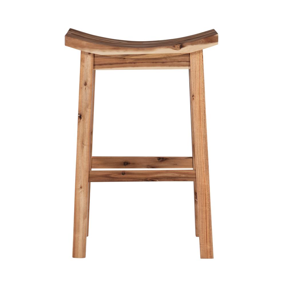 Powell Company 30 In Dale Saddle Light Natural Bar Stool D1020b16bs The Home Depot