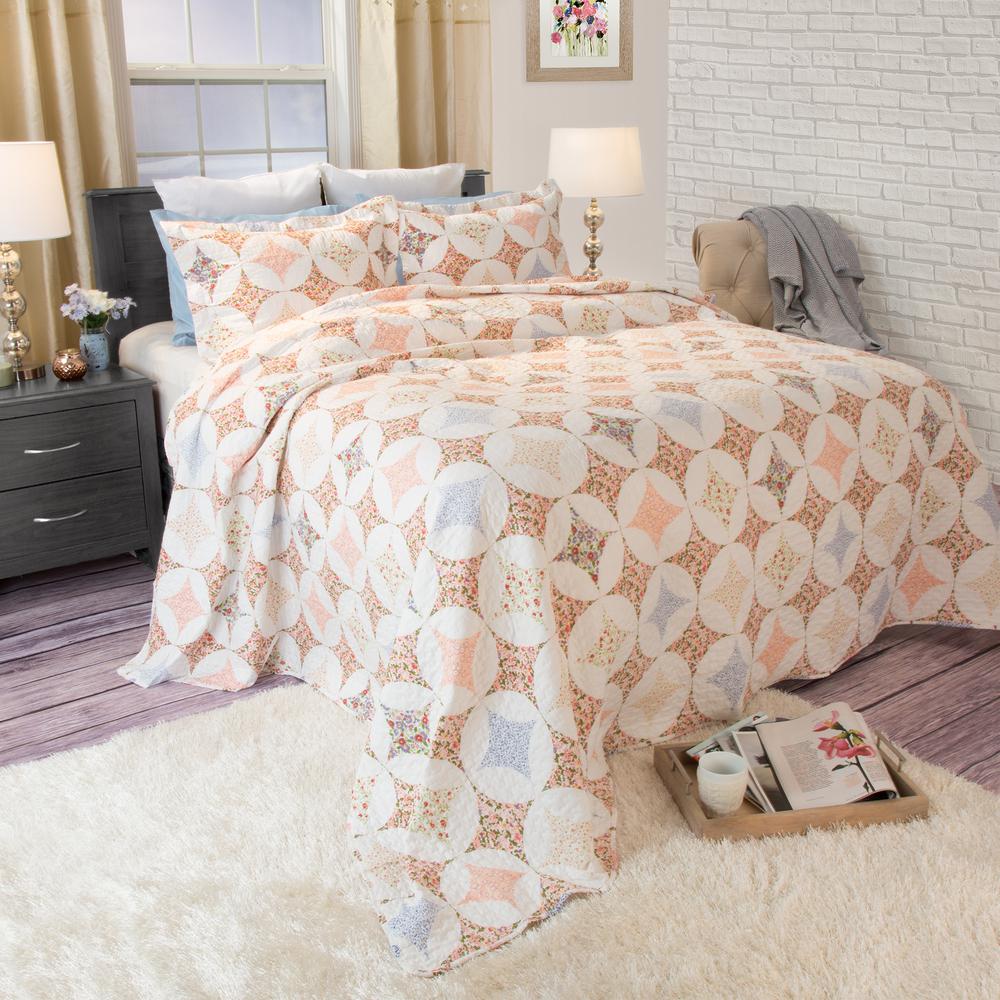 UPC 886511248588 product image for Lavish Home Charlotte Orange Polyester Full/Queen Quilt | upcitemdb.com