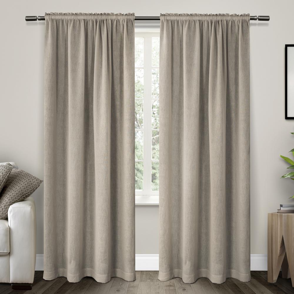 Belgian 54 In W X 84 In L Sheer Rod Pocket Top Curtain Panel In