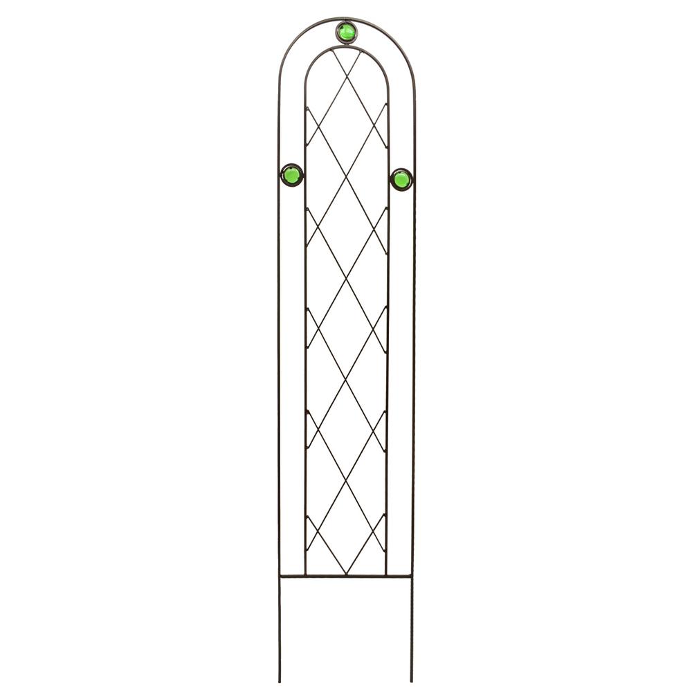 Arcadia Garden Products Emerald Series 4' Metal Arched Trellis
