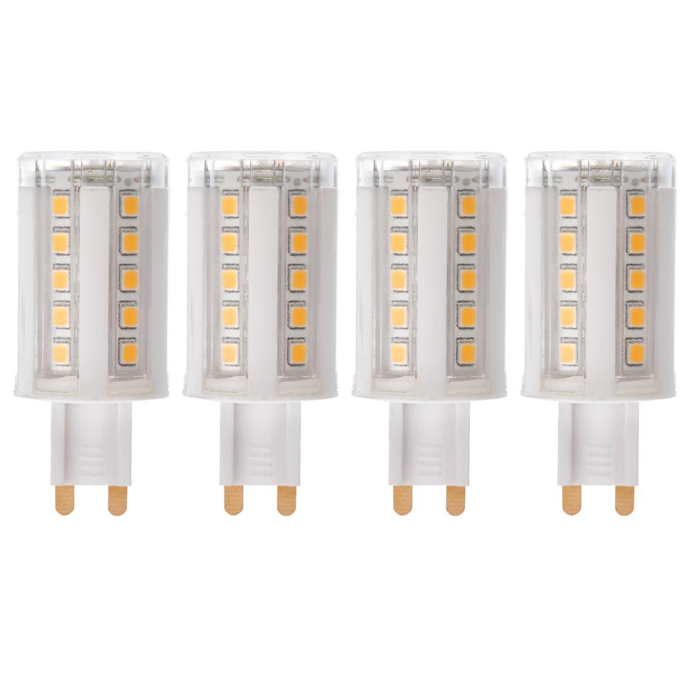 G9 Dimmable Led Bulbs Light The Home Depot 50 Watt Equivalent G9 Dimmable Led Light Bulb Warm White 4 Pack
