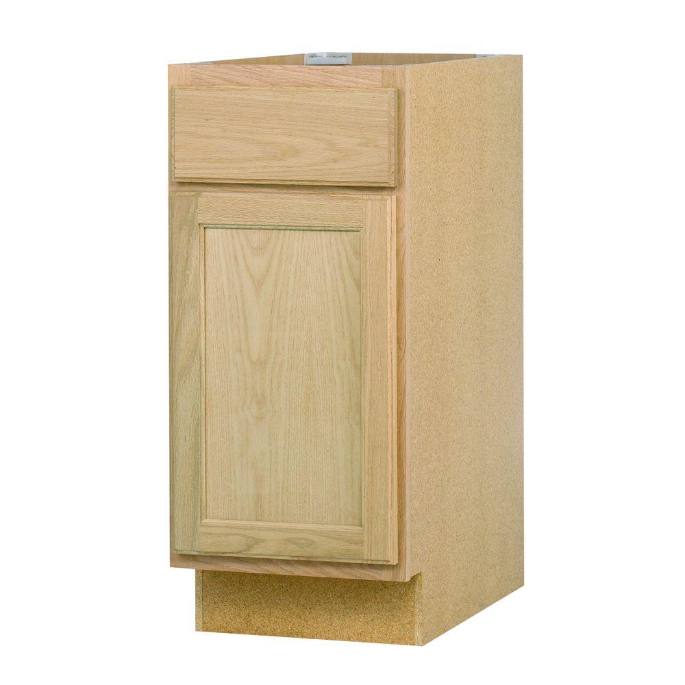 Assembled 15x34.5x24 in. Base Kitchen Cabinet in Unfinished Oak-B15OHD ...