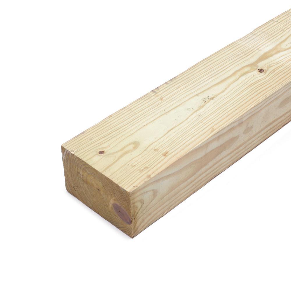 Unbranded 4 in. x 6 in. x 8 ft. #2 Pressure-Treated Timber-259270 - The