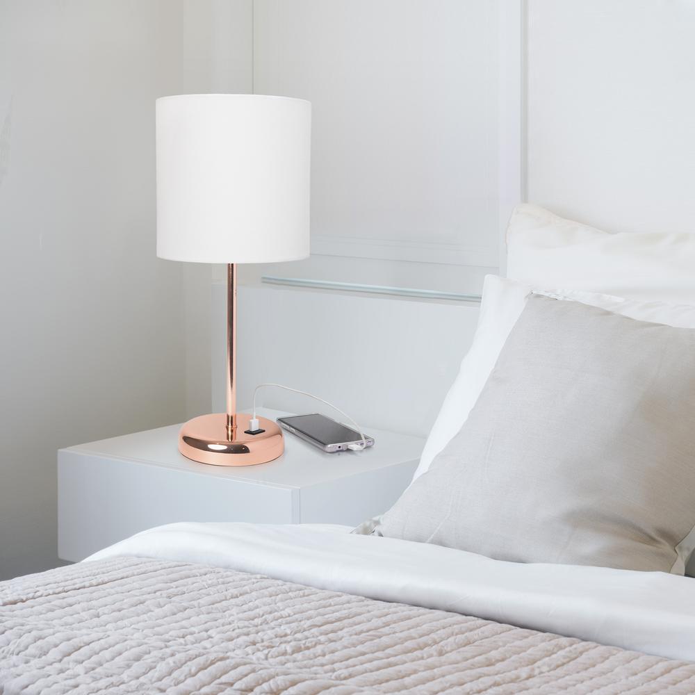 rose gold bedroom lamp