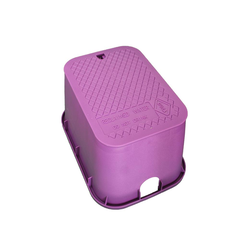 12 in. x 17 in. x 6 in. Deep Extension Valve Box in Purple Body Purple